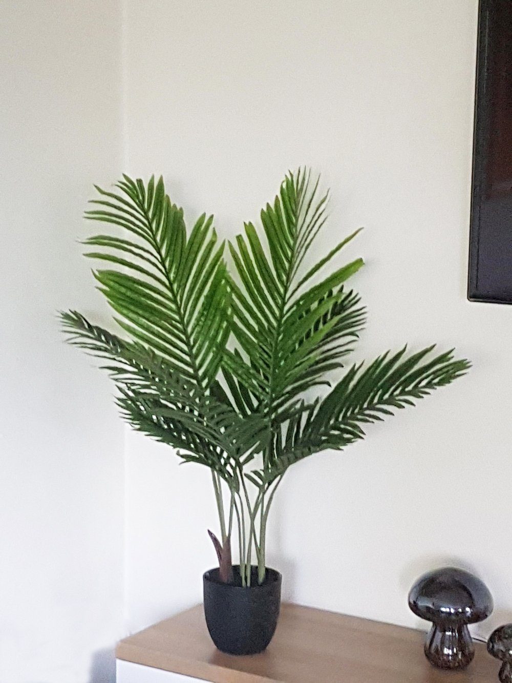 Kunstpalme KP111 Kunstpflanze Palme künstliche Pflanze Palme, Arnusa, Höhe 90 cm, im Topf