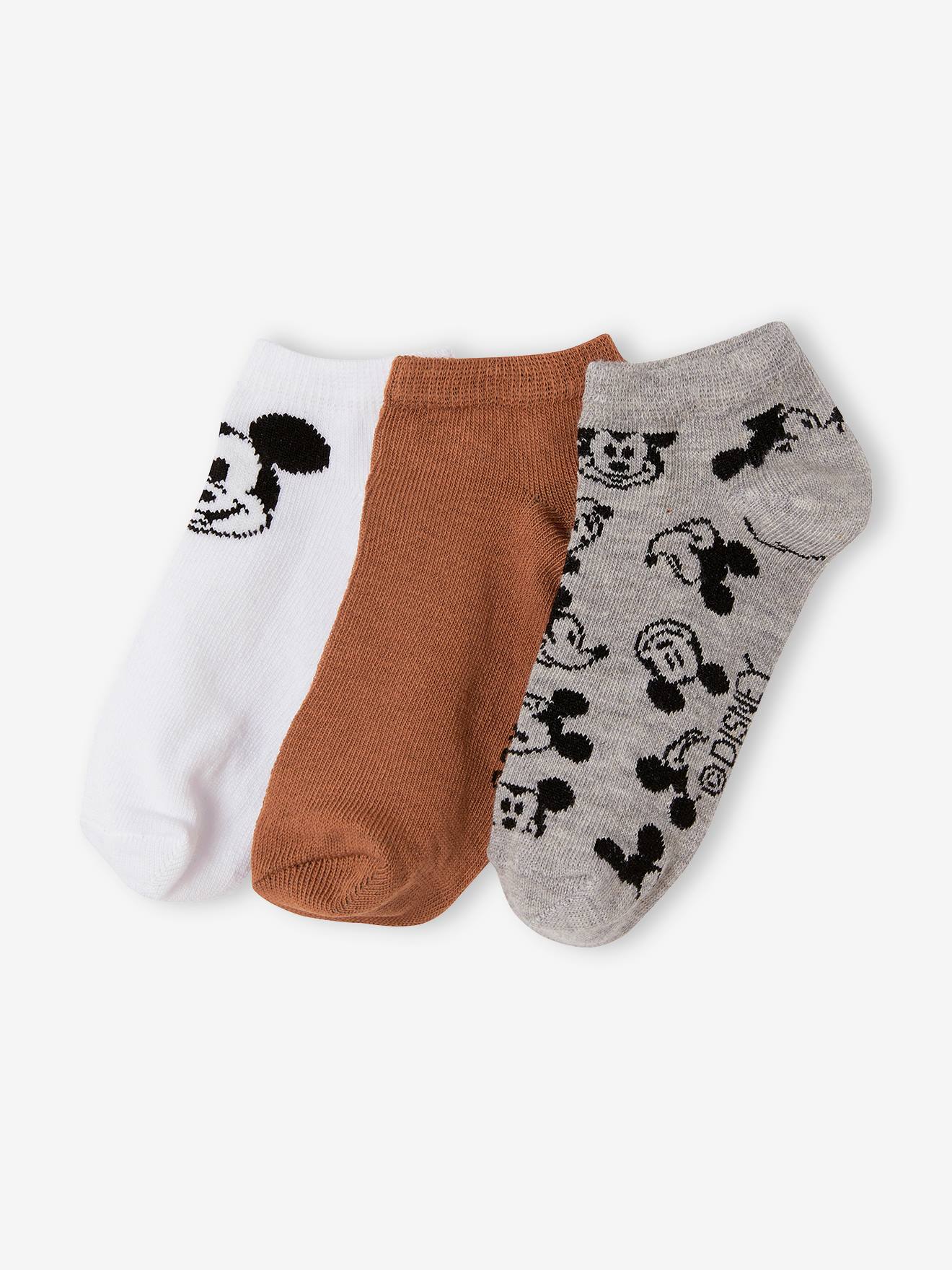 Lot de 3 paires de soquettes DS® Mickey moutarde