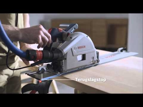 Bosch Blue 0615990M9B GKT 55 GCE plunge saw + 2x guide rails + carrying case for FSN + coupling piece in L-Boxx