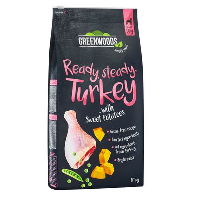 Greenwoods Pute mit Süßkartoffeln, Erbsen und Kürbis