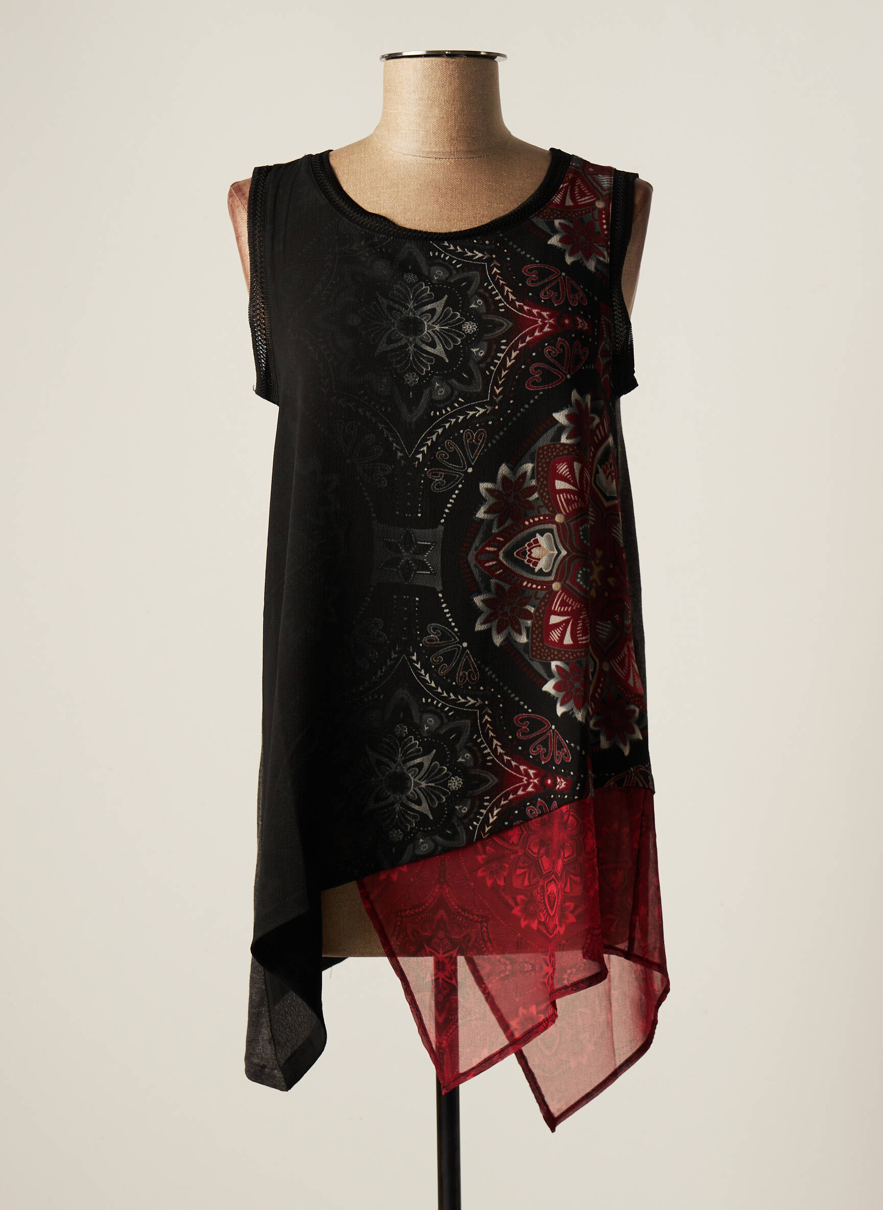 Desigual Tuniquesansmanche Femme couleur noir
