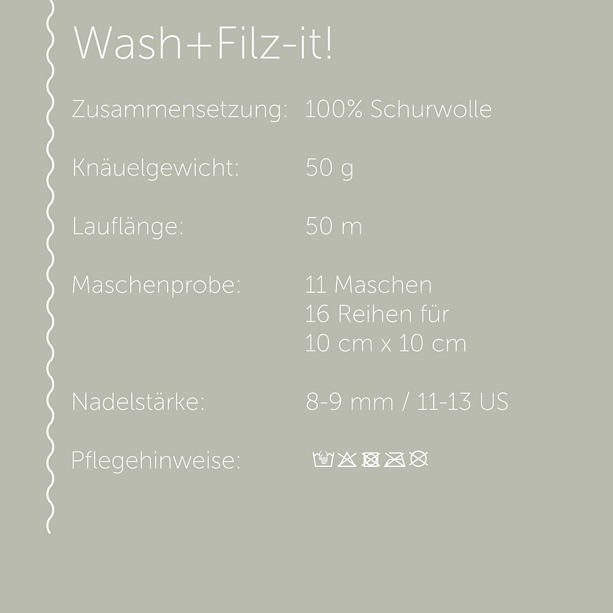 Filzgarne Wash+Filz-it!, 50g Powder