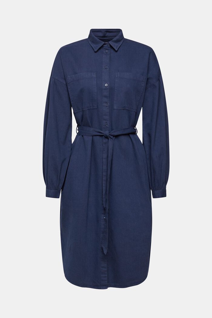 Hemdblusenkleid mit Gürtel