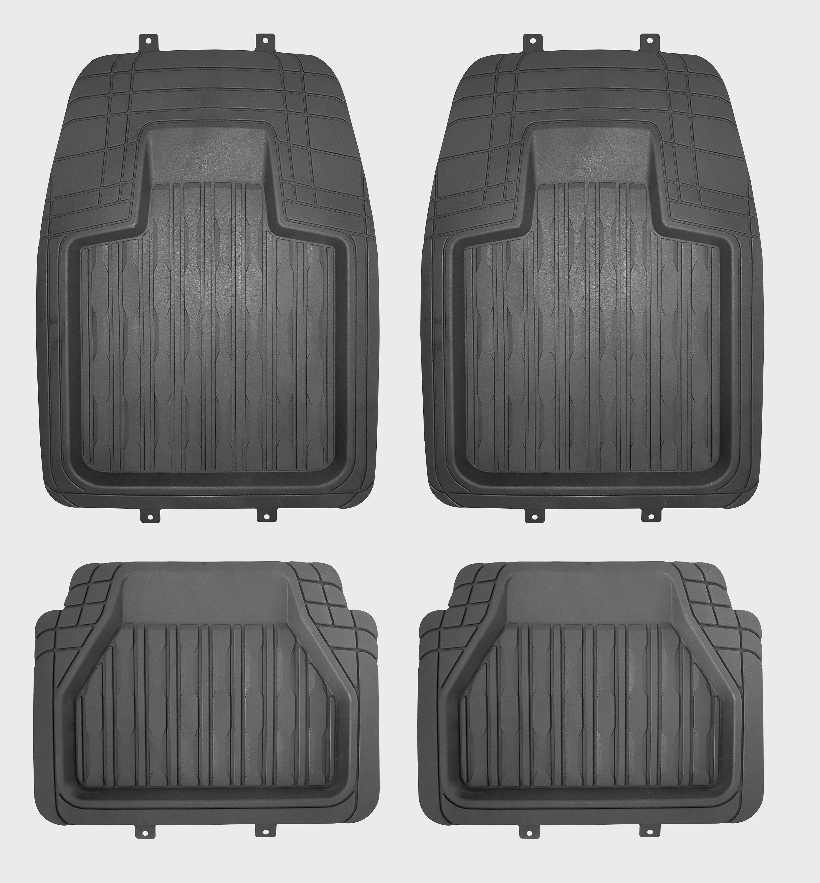 Universal PVC-Fußmatten im 4-teiligen Set, schwarz, von Norauto - ATU