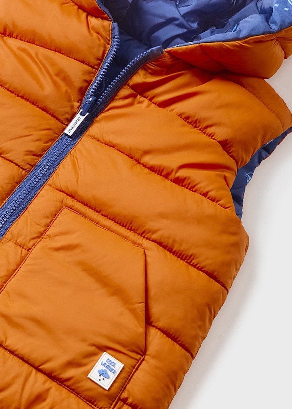 Mayoral Wendeweste Wendeweste in Orange und Blau (232385)