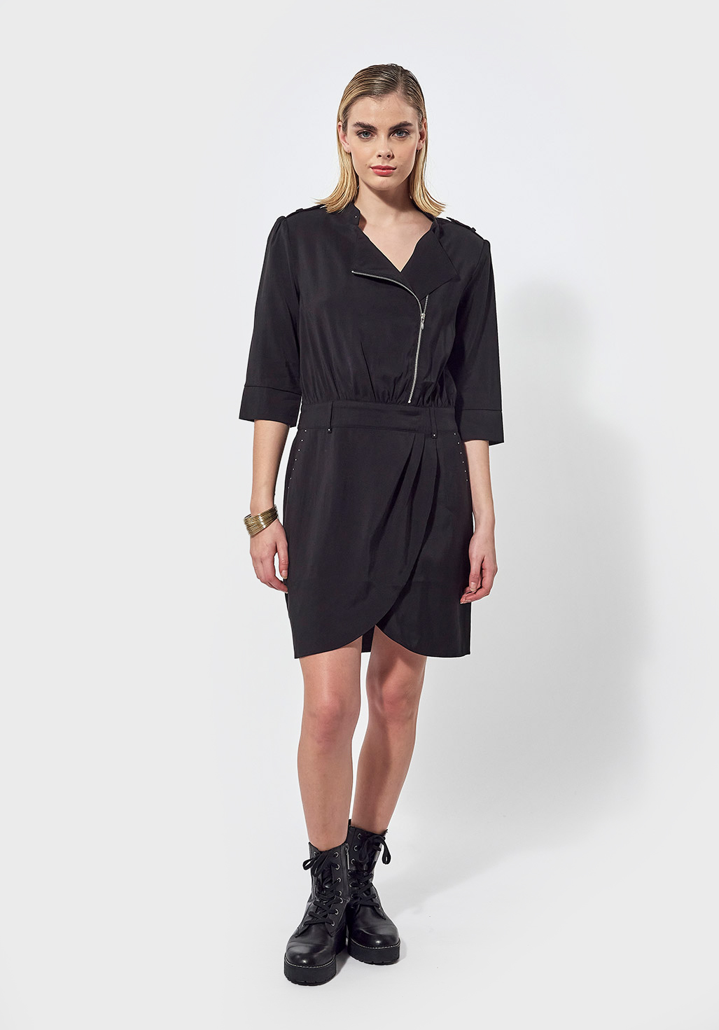 TOUTI  Robe régular noir Femme