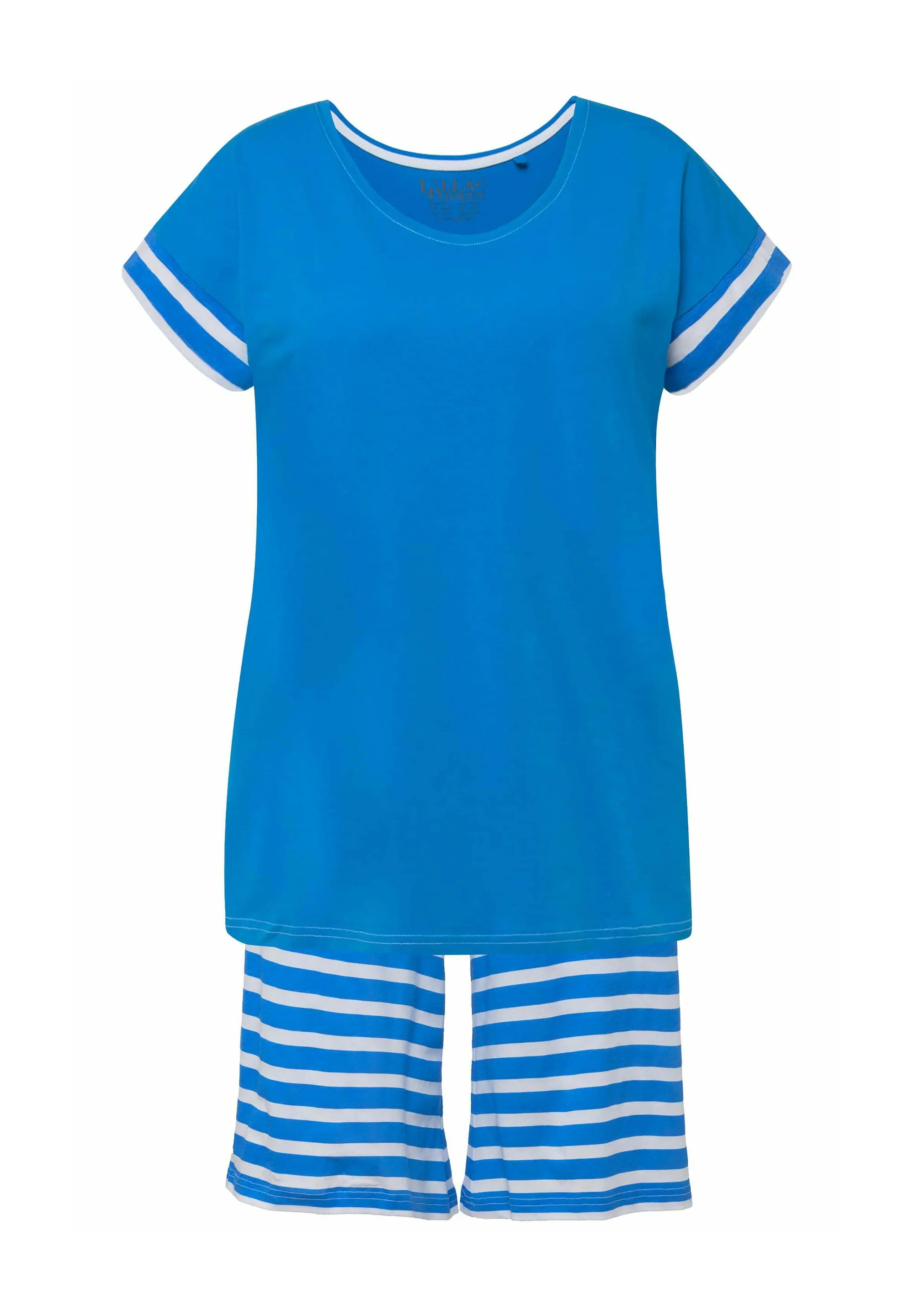 Ulla Popken STRIPED SHORTY SET - Pijama