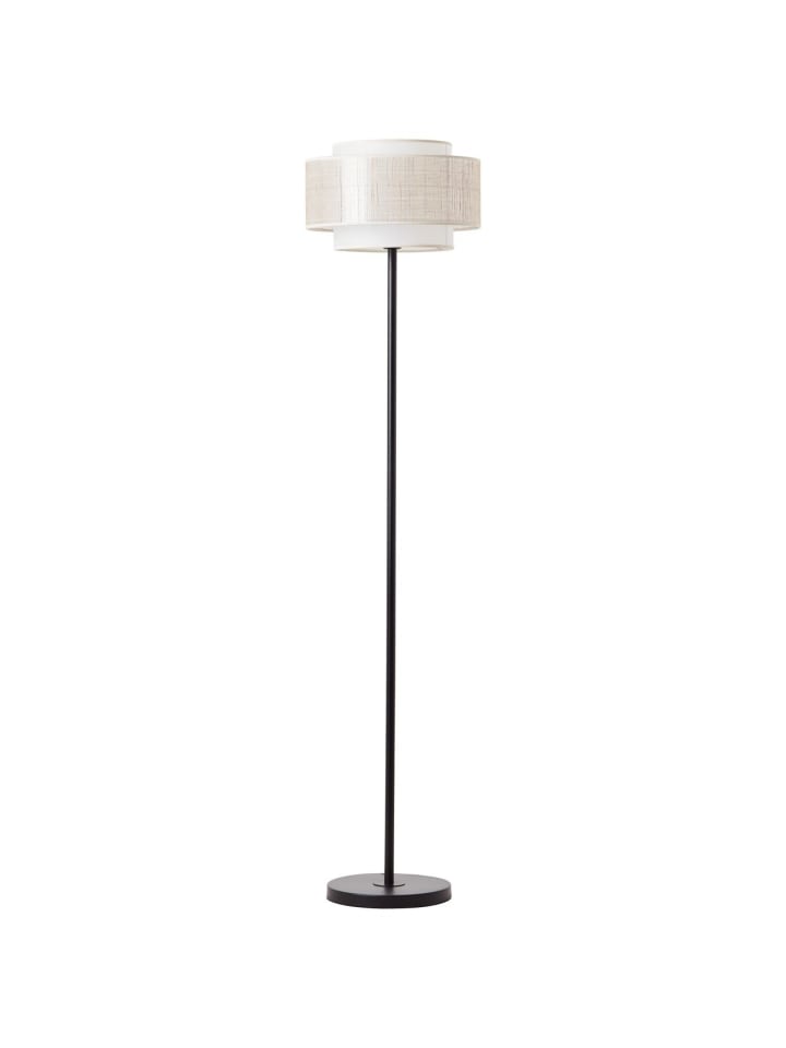 Brilliant Standleuchte, 1-flammig Odar ⌀ 36 cm in schwarz/beige günstig kaufen onesize