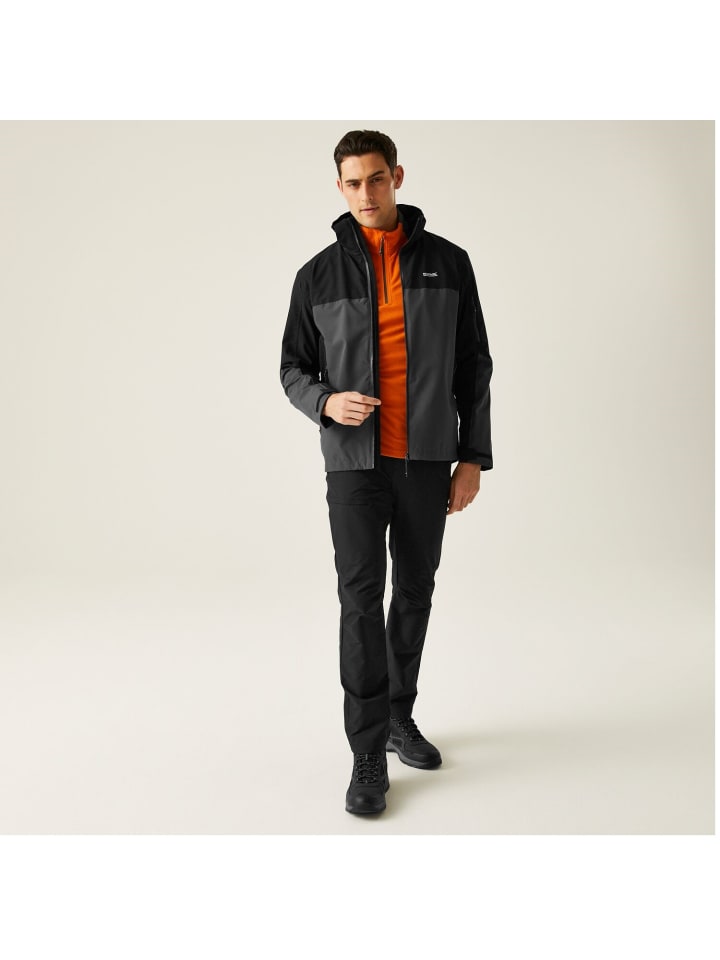 Regatta Bosfield III Regenjacke / Outdoorjacke  in Schwarz günstig kaufen