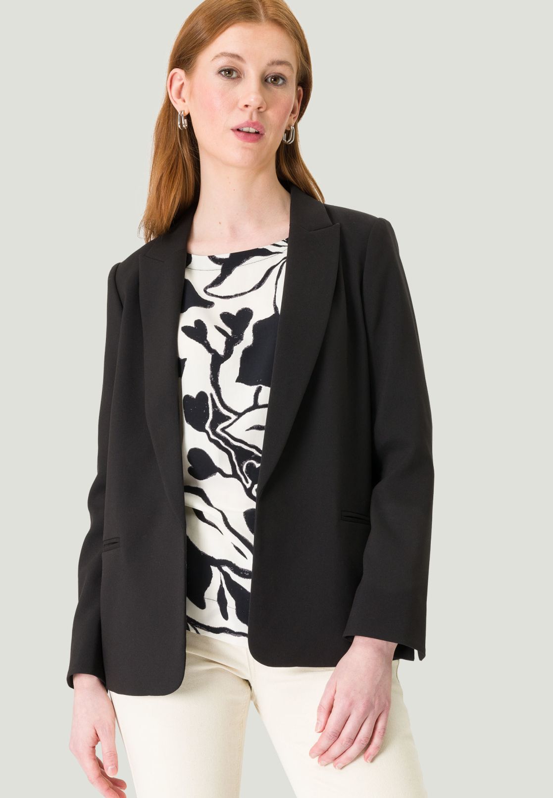 Eleganter Blazer mit Paspeltaschen