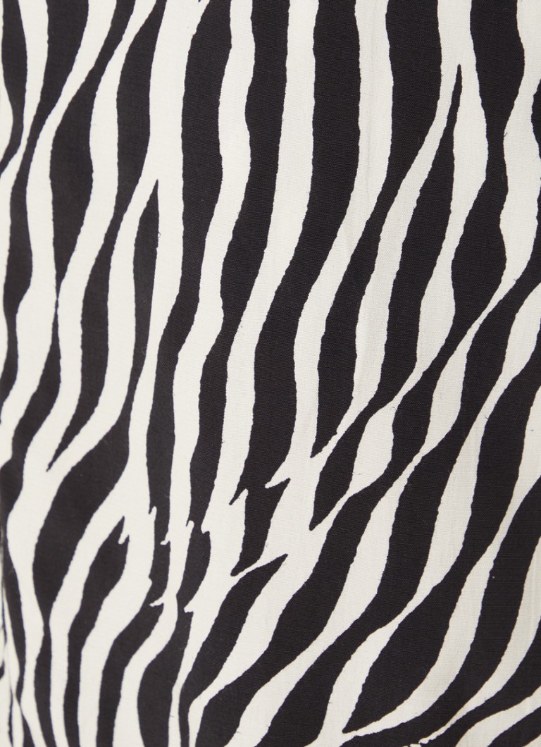 French Connection  Seine Delphine blouse met zebraprint