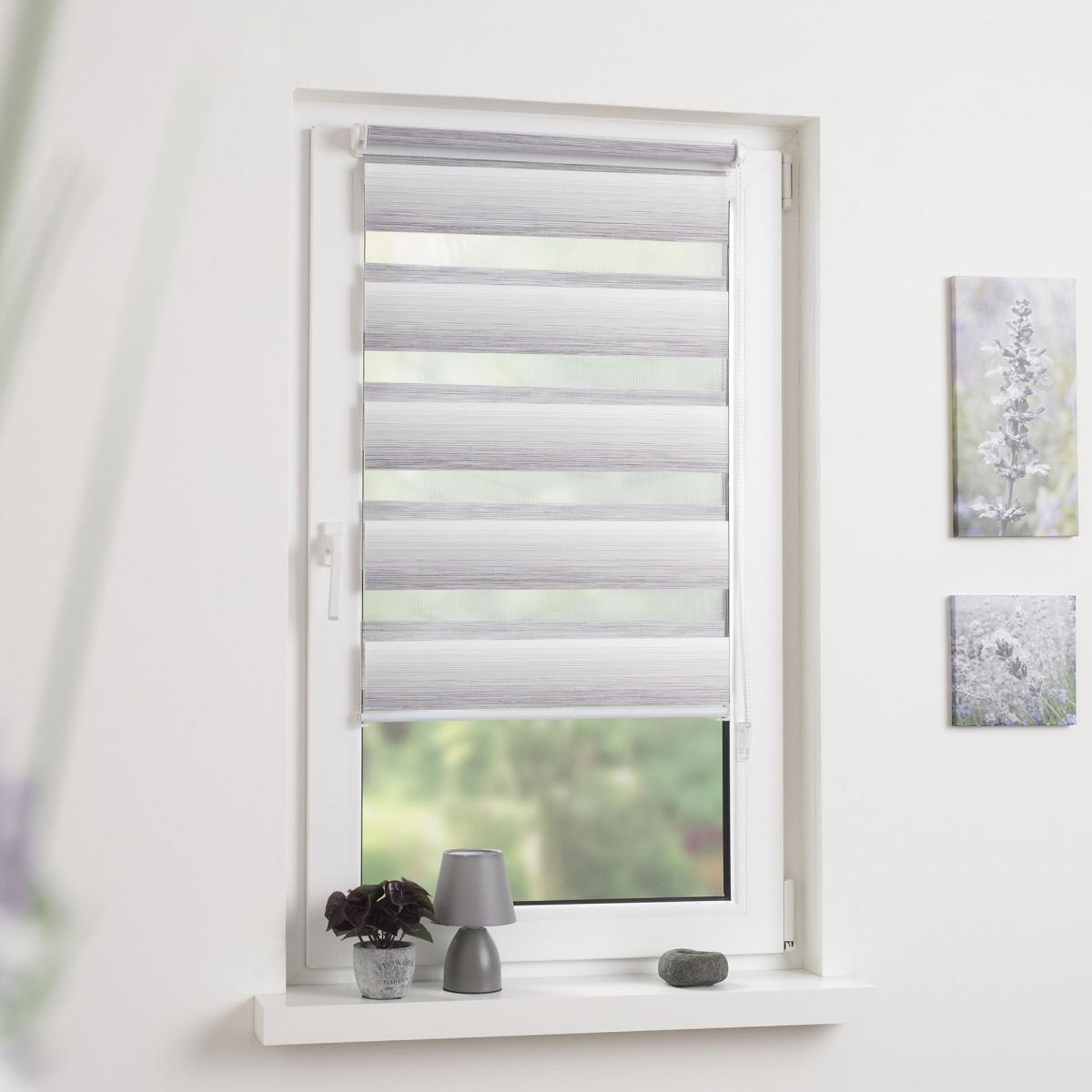 Bella Casa Duo-Rollo mini, Klemmfix Doppelrollo Verlauf, sand, Rollo 60 x 210 cm (B x H)