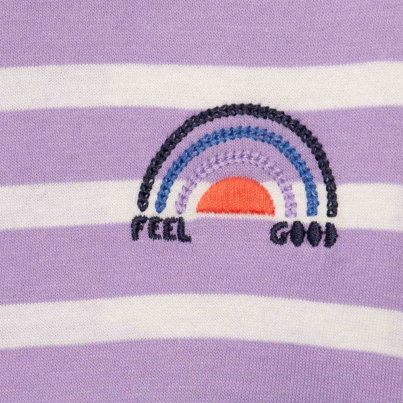 T-shirt bébé mixte rayé violet Catimini