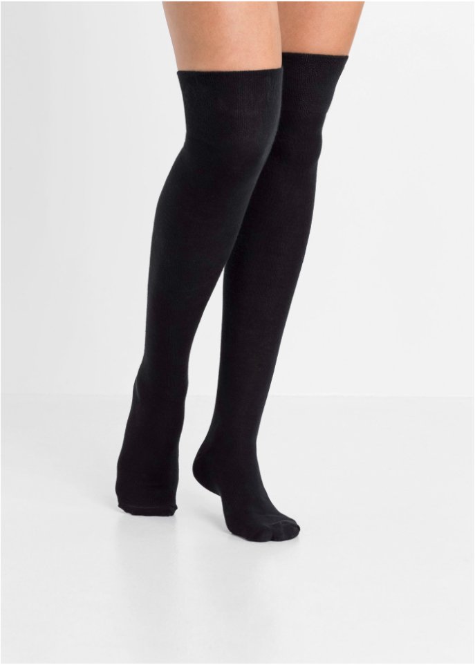 Overknee Strümpfe (2er Pack) mit Bio-Baumwolle