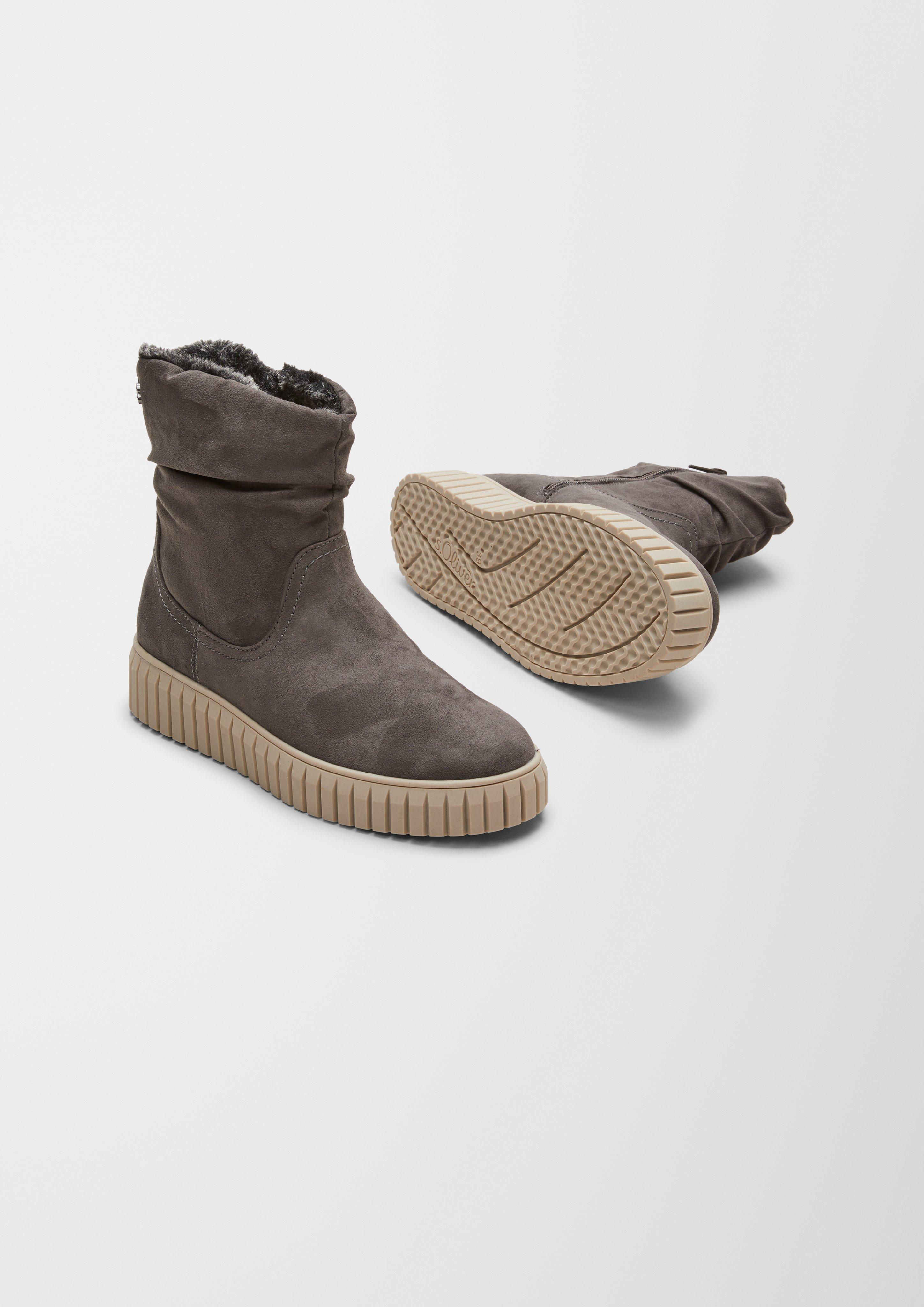 Gefütterte Boots mit Plateausohle  6006631-235