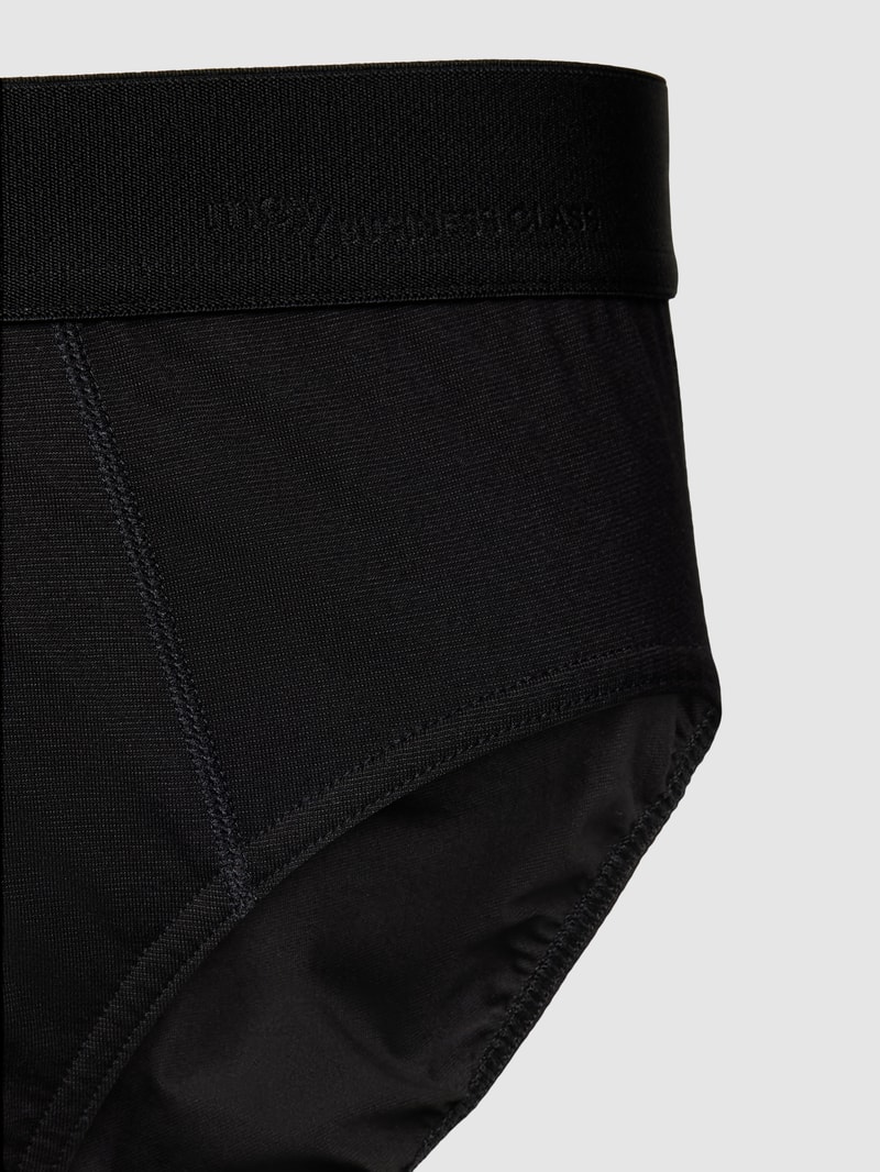 Pants mit elastischem Bund in schwarz