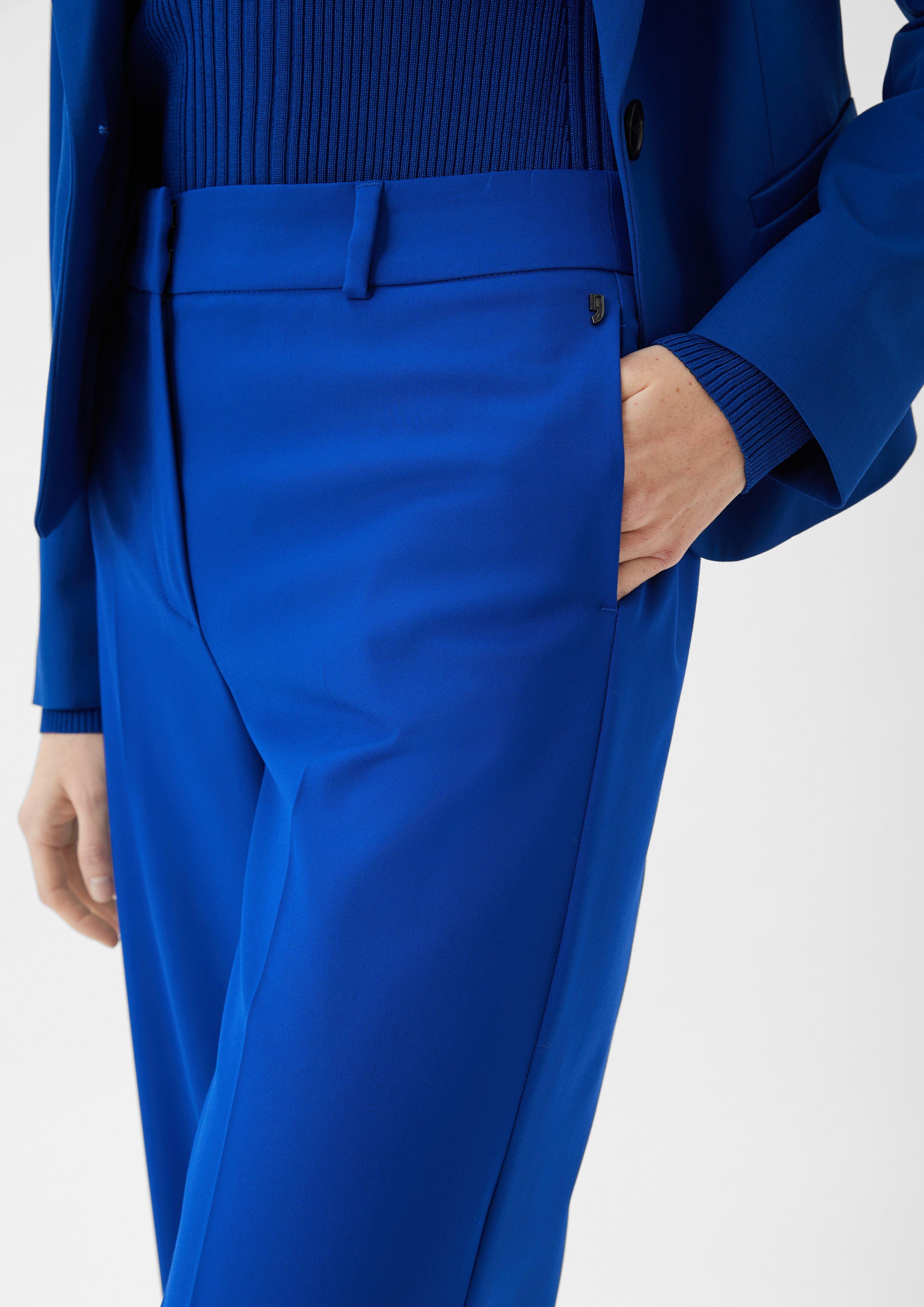 Anzughose mit Wide Leg - ozeanblau