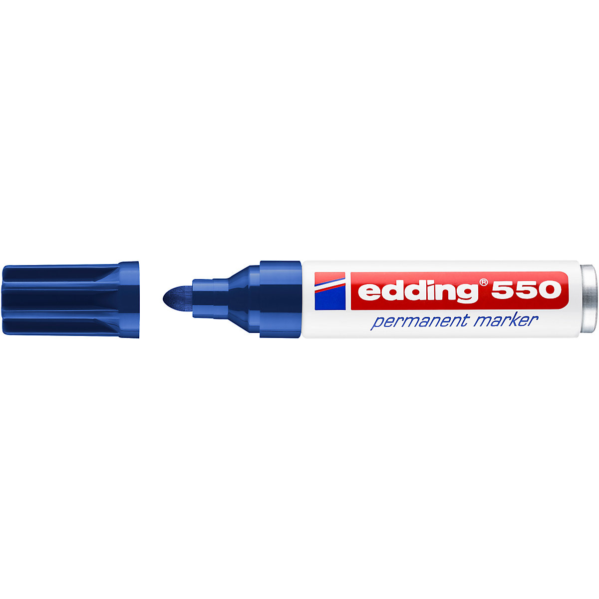 Permanentmarker edding 550, nachfüllbar, 3 - 4 mm, blau
