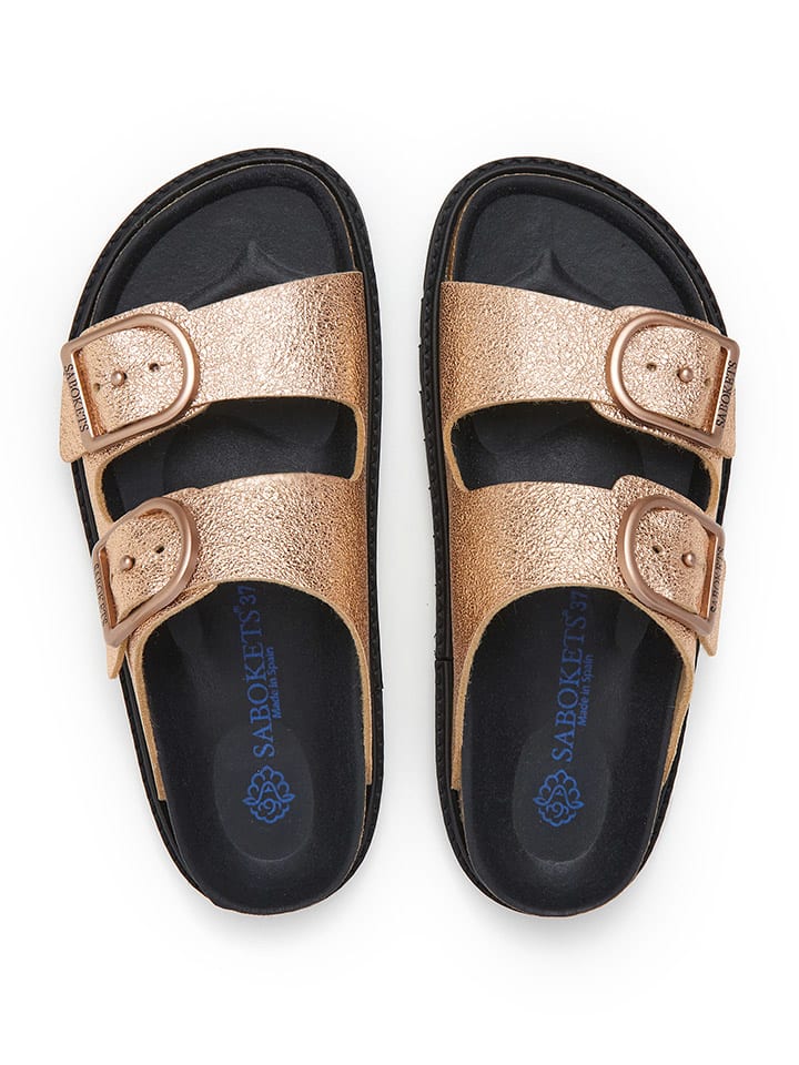 SABOKETS Pantoletten in Rosa/ Gold günstig kaufen