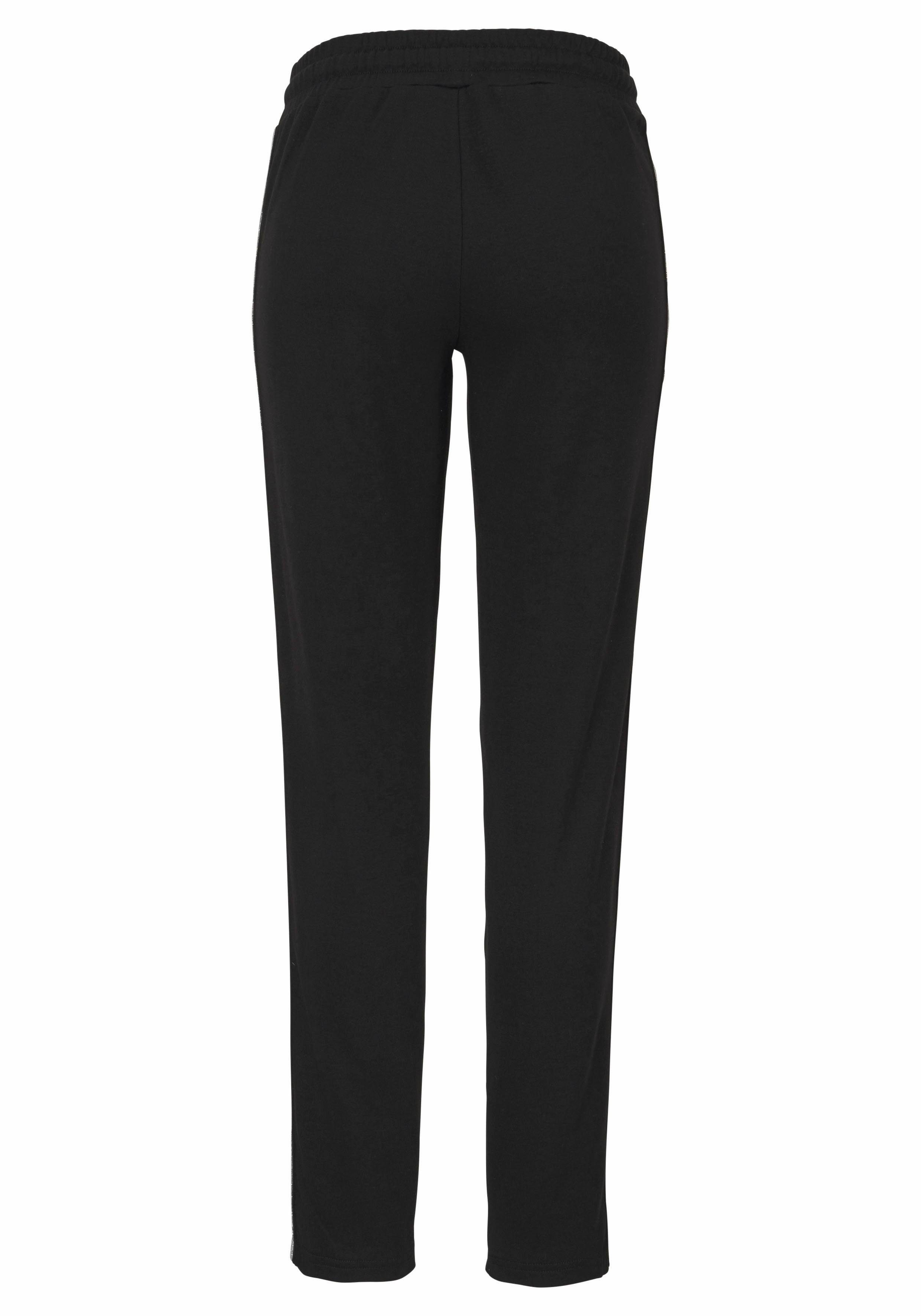 Bench. Loungewear Homewearhose mit Metallic-Streifen, Loungewear, Loungeanzug