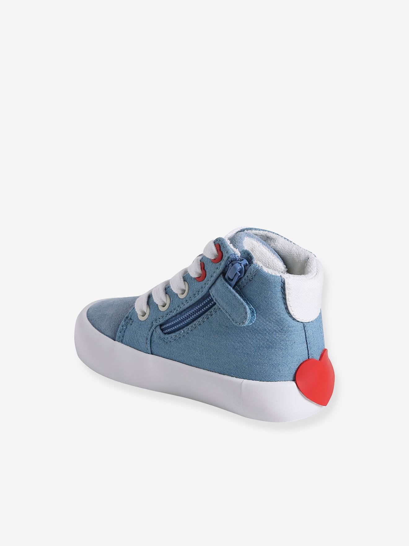 Vertbaudet Baby High-Sneakers mit Reißverschluss - blau apfel