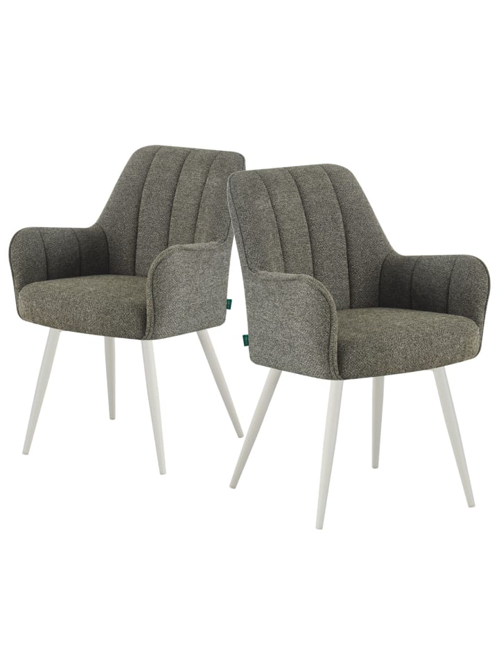 DUBI Möbel 2er-Set: Drehstuhl THOMAS-MAJA in Grün - (B)58 x (H)87 x  (T)62 cm günstig kaufen onesize
