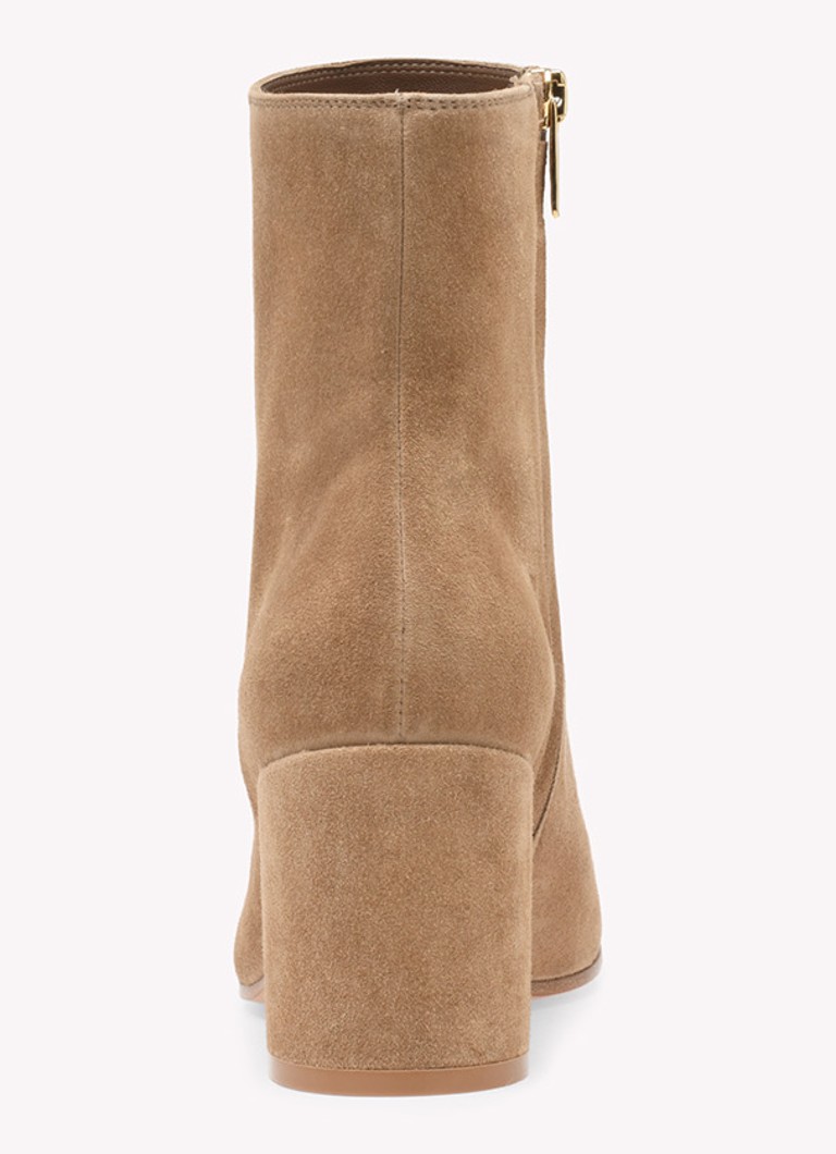 Cizma Joelle de Gianvito Rossi din piele intoarsa