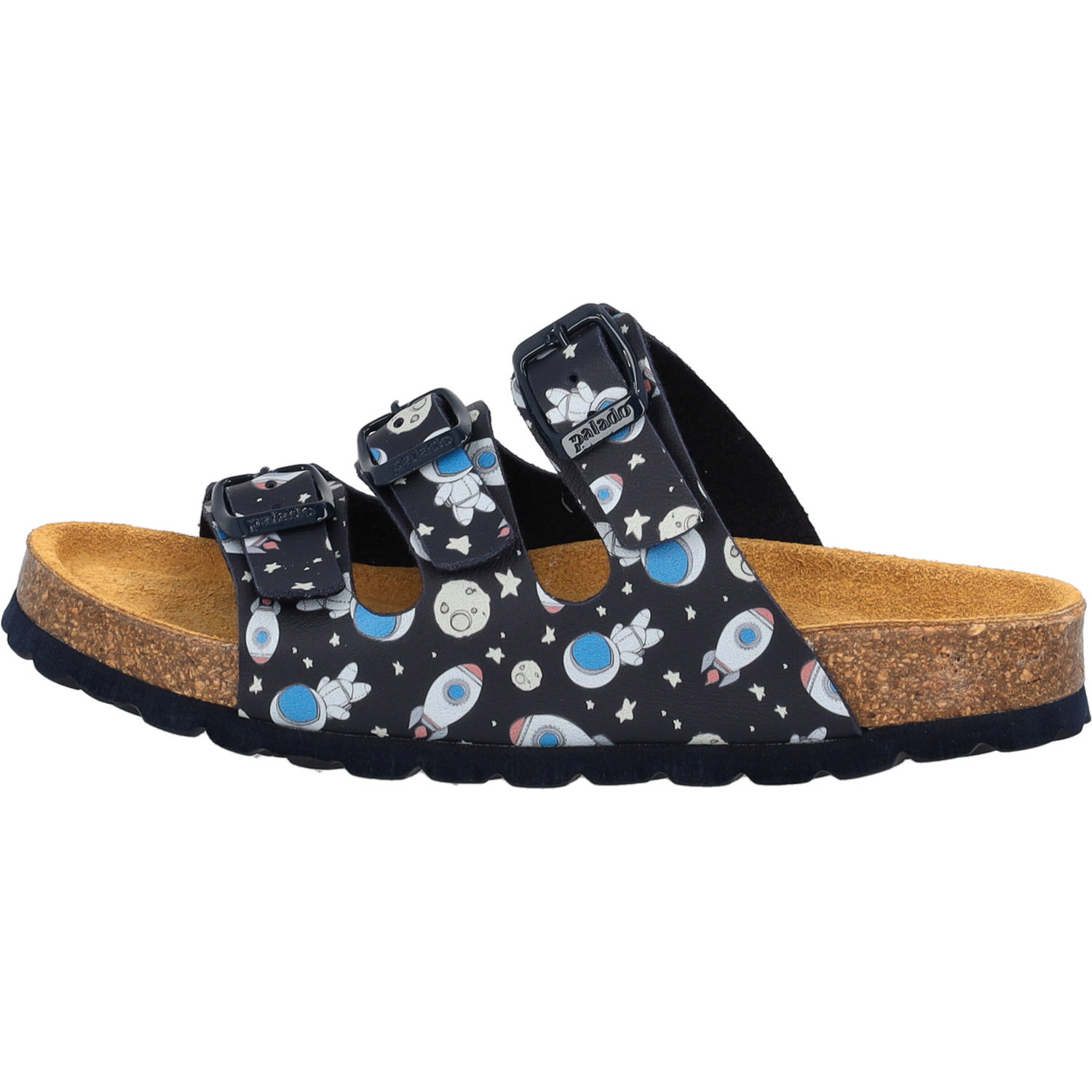 Palado Kids Capri B Print, Pantoletten, Kinder, Dunkelblau Astronaut