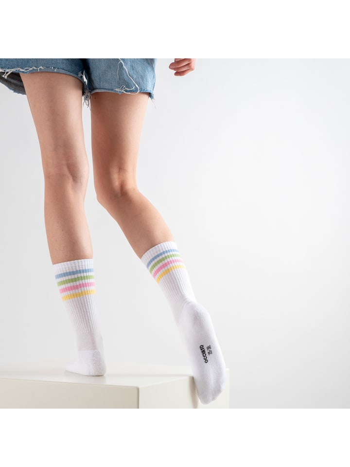 Occulto 6er Pack Retro Tennis Socken Steffi in 60s günstig kaufen