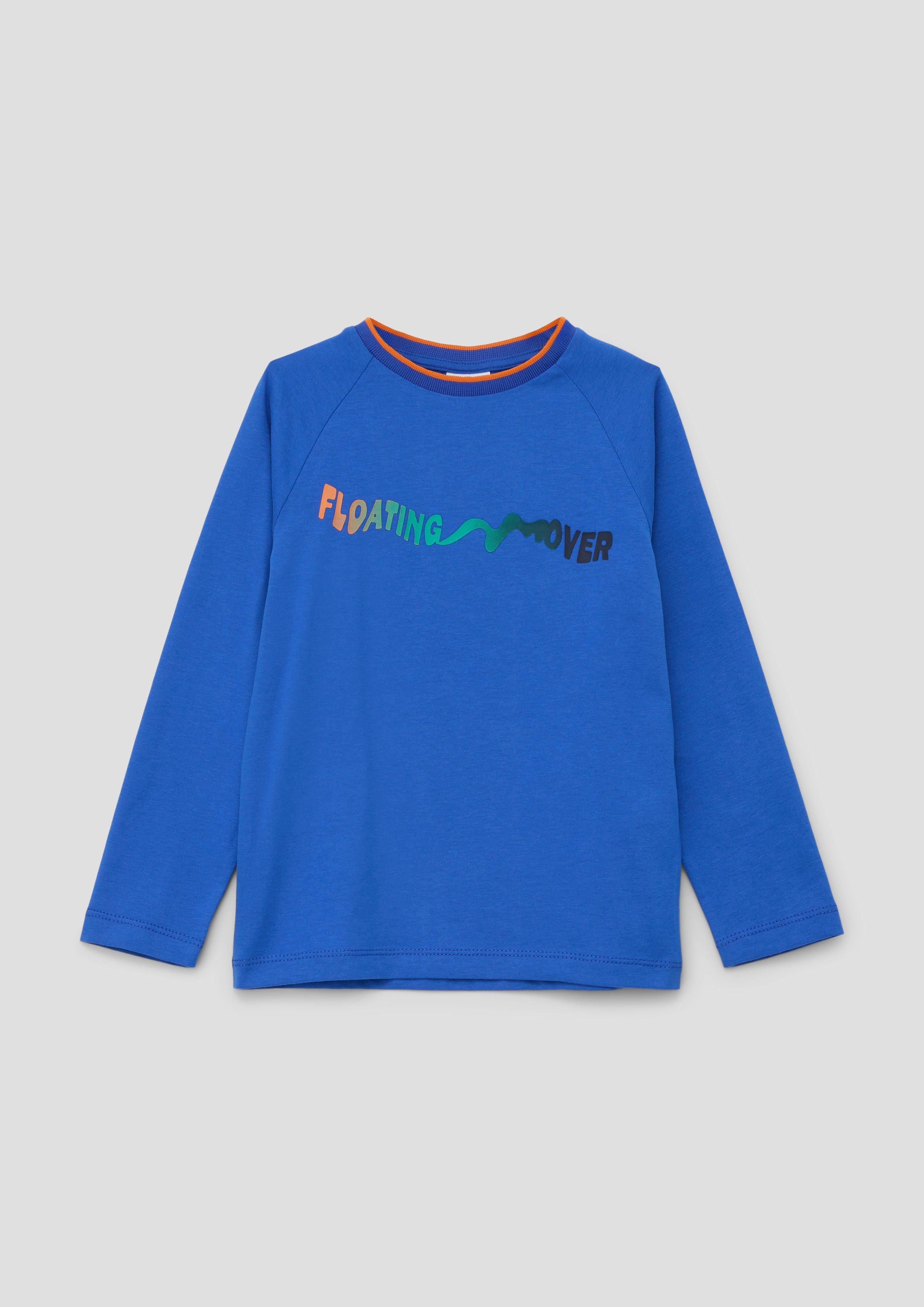 Longsleeve mit gummiertem Schriftprint  2134103-5588