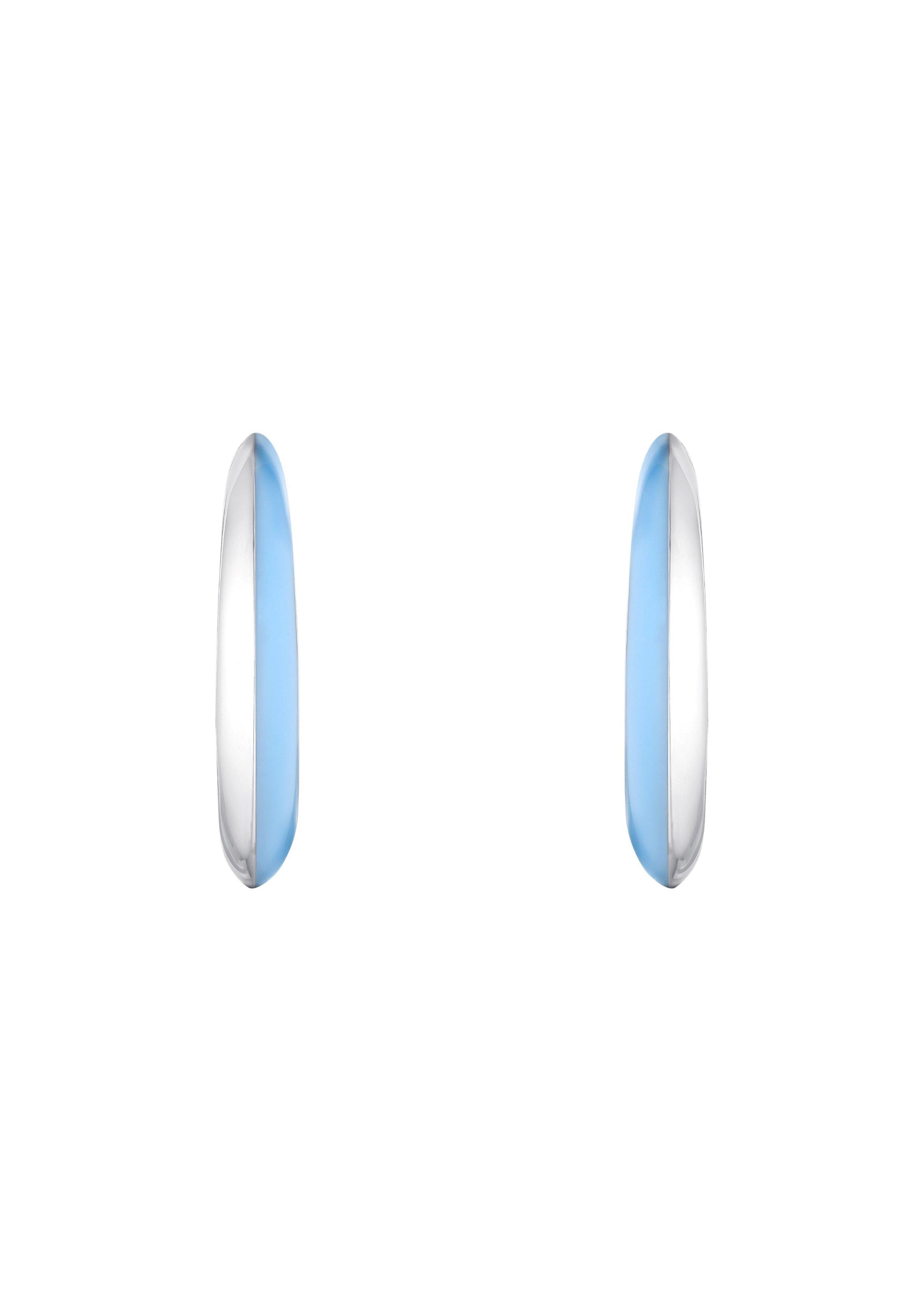 Edelstahl-Kreolen in Bicolor-Optik  6009606-55B0