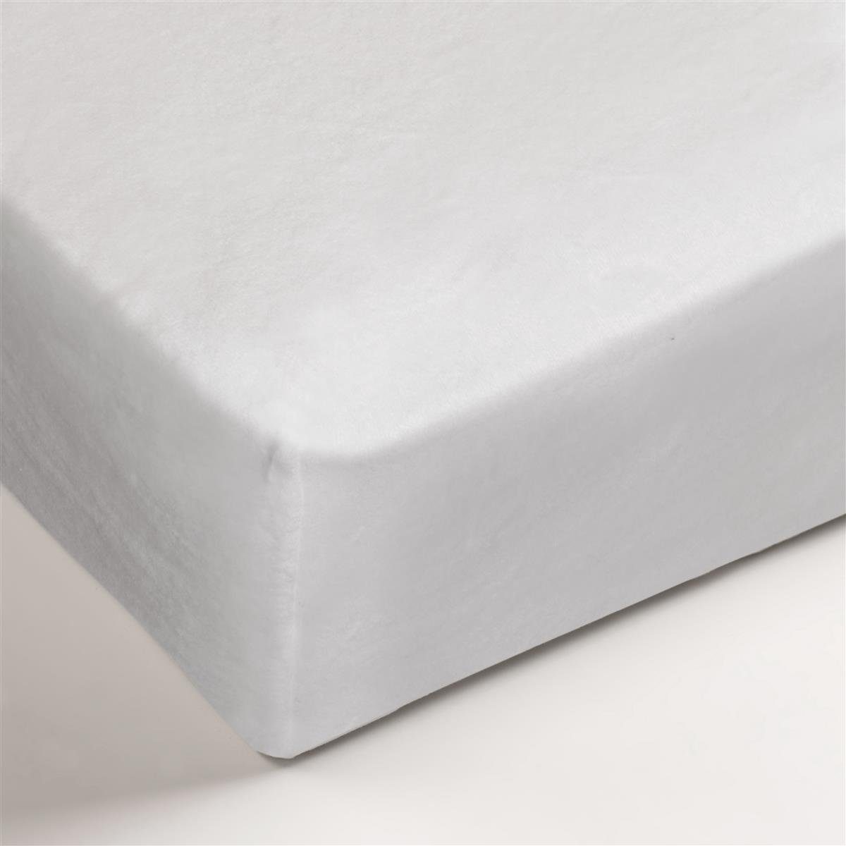 Matratzenschutzbezug Molton Str Hh White 160X200/220X050 Weiß Baumwolle Beddinghouse