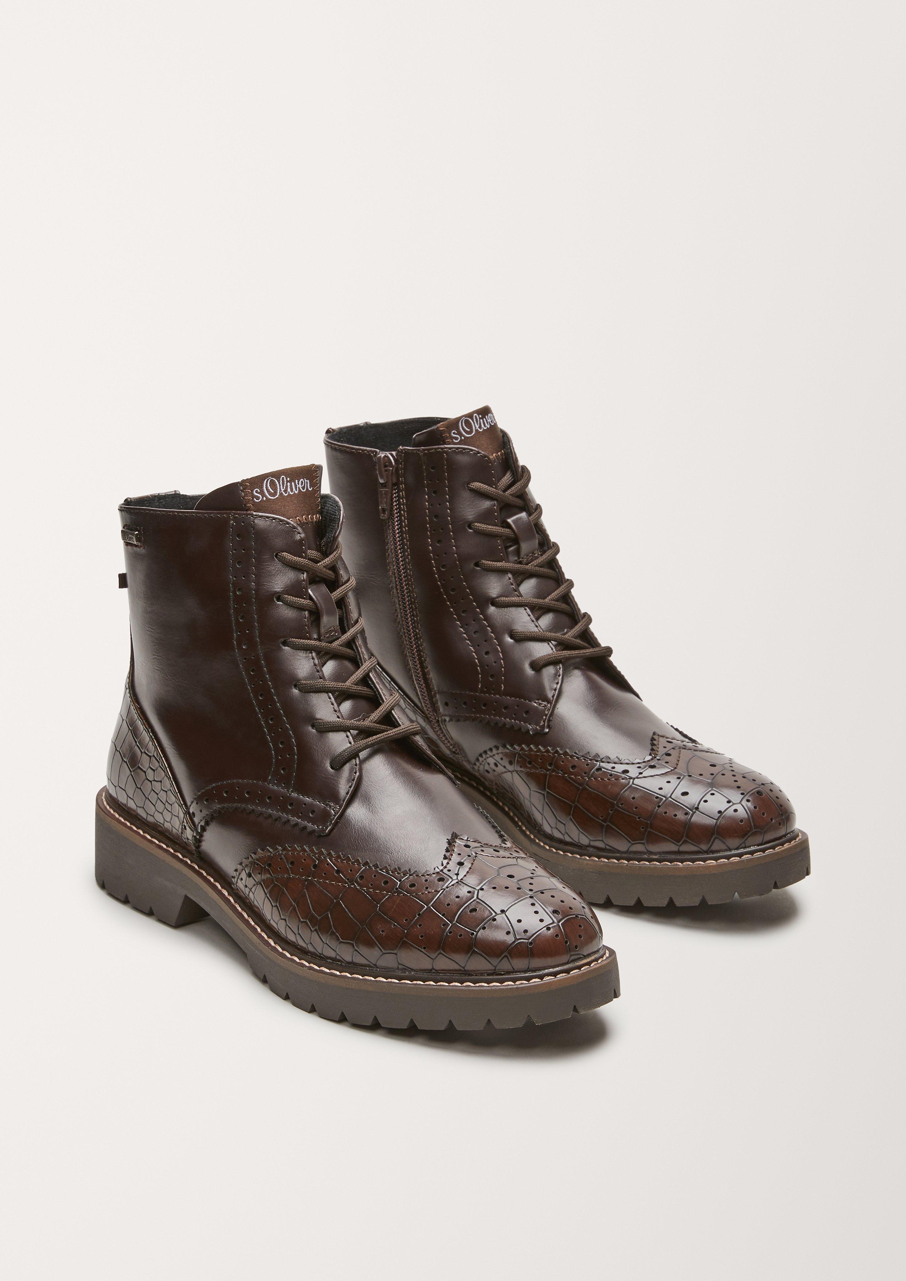 Brouge-Boots in Leder-Optik  101.107.101.25247-340