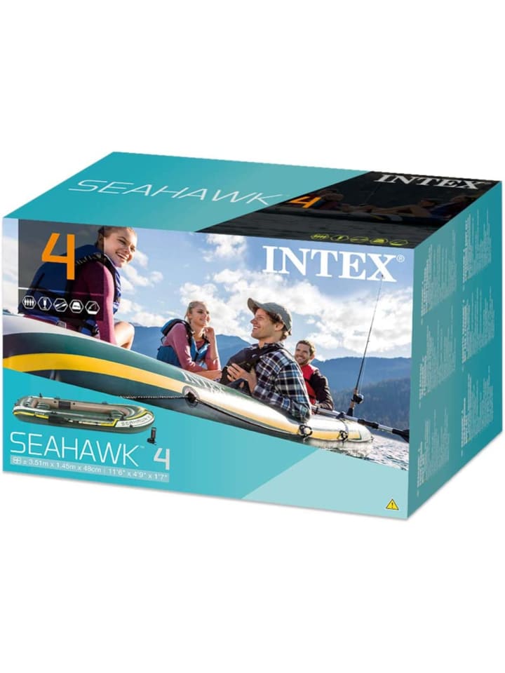 Intex Schlauchboot Seahawk 4 mit Paddel und Pumpe 351x145x48cm in bunt günstig kaufen onesize