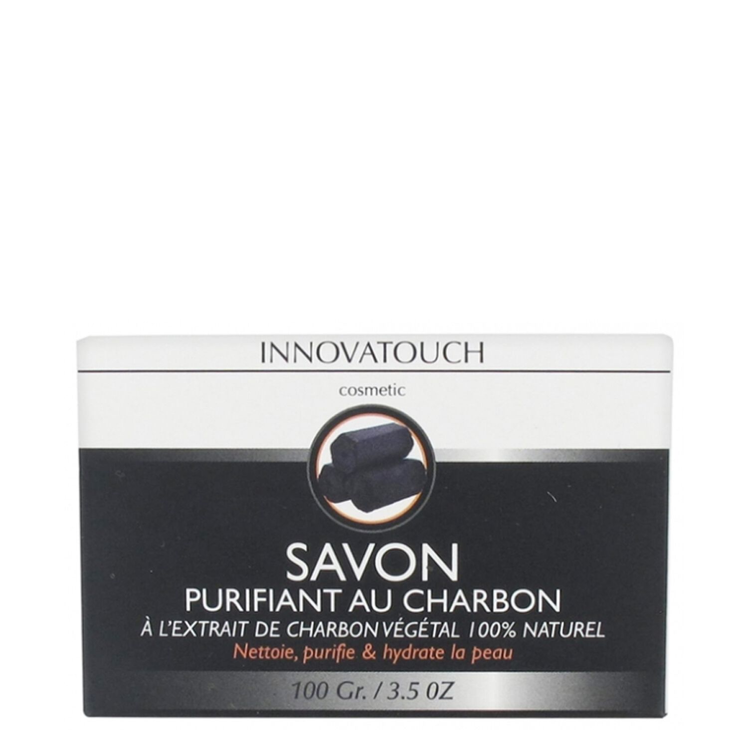 Innovatouch Savon Purifiant Au Charbon Nettoie, Purifie, Hydrate - Visage 100 g