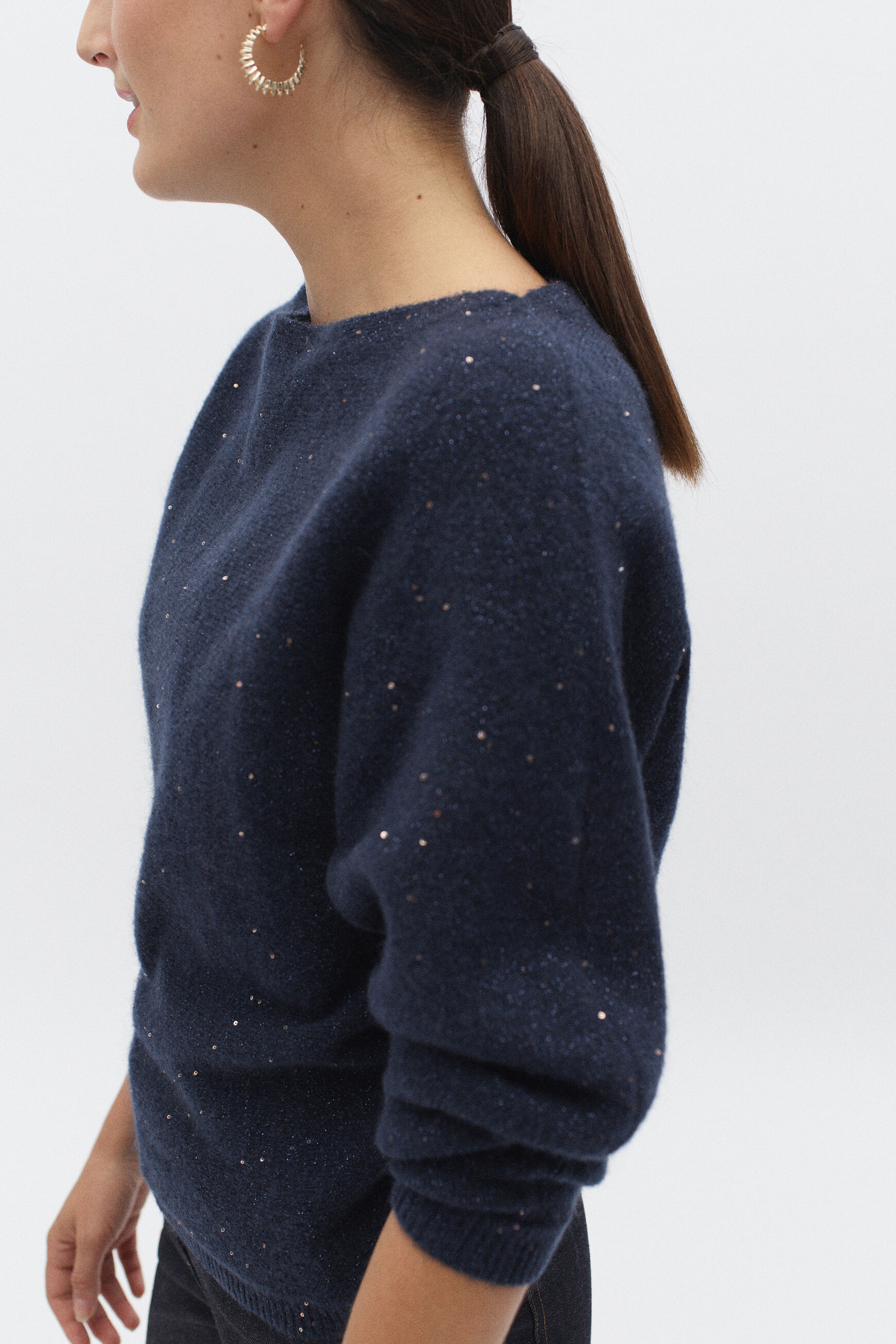 pull marina bleu marine femme