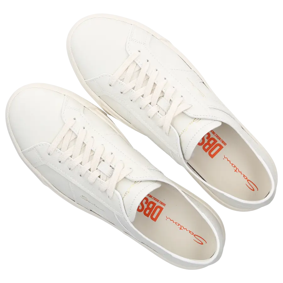 Santoni - Sneaker low 21967 Kalbsleder - weiß