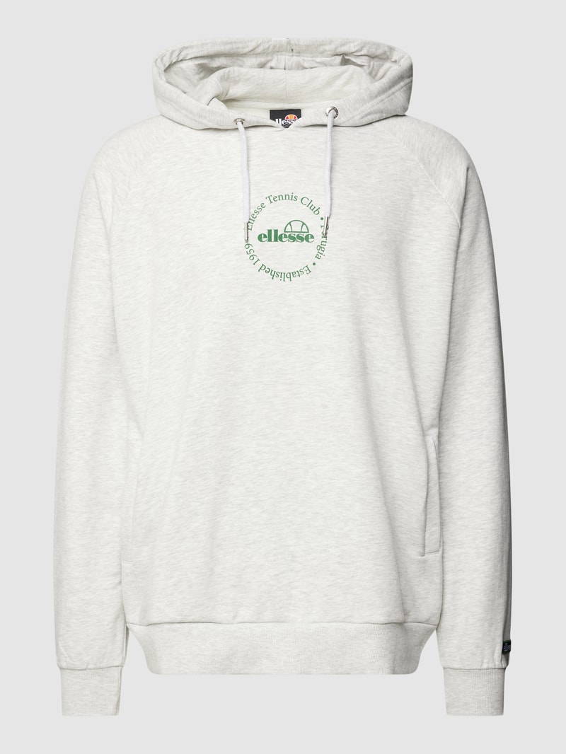 Hoodie mit Label-Print Modell 'GIARADINI OH HOODY' in hellgrau