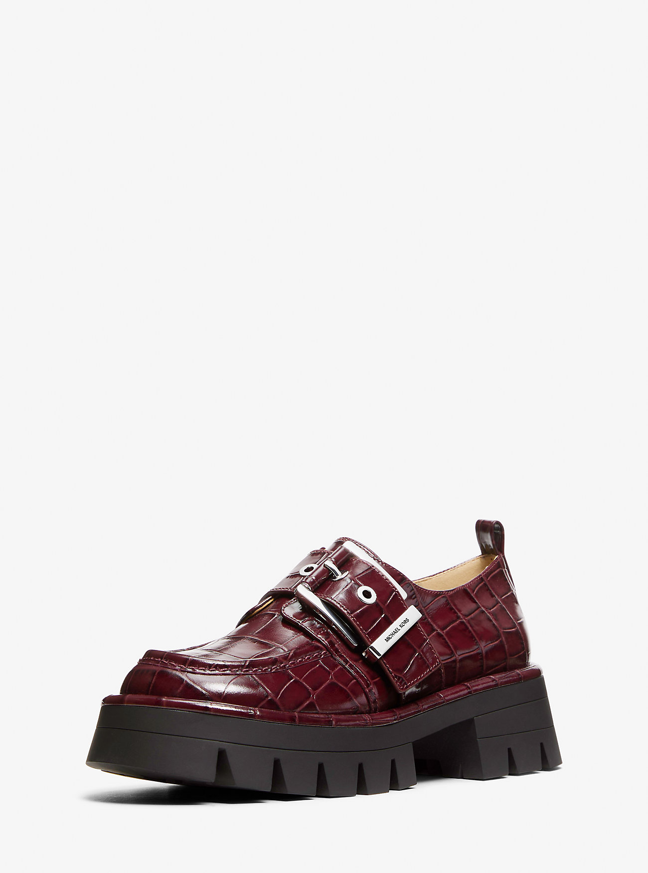 Colby Krokodillepreget Skinnloafer - OXBLOOD