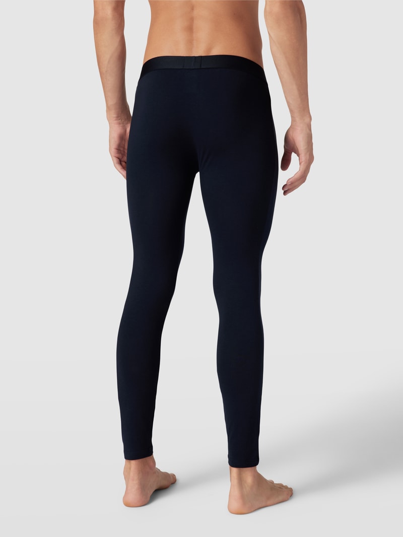 Pyjama-Hose mit Label-Detail Modell 'Infinity' in dunkelblau