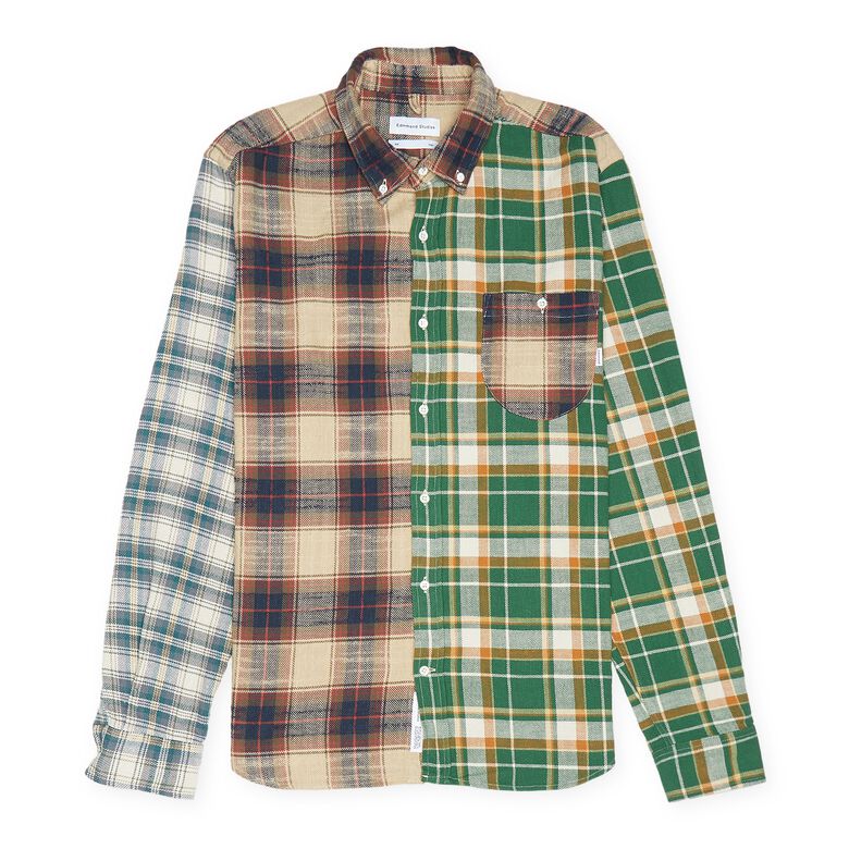 Edmmond Studios Check Block Shirt green
