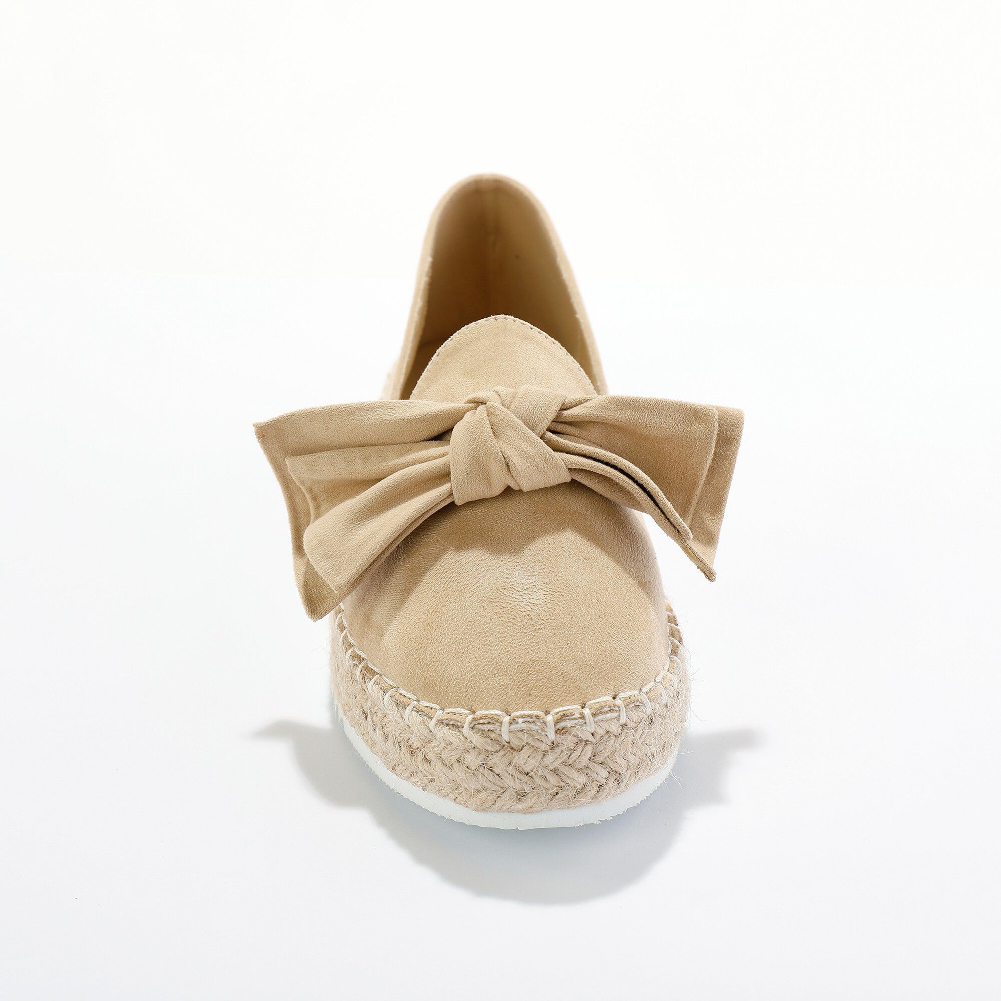 Mocassins espadrilles noeud à semelle corde crantée
