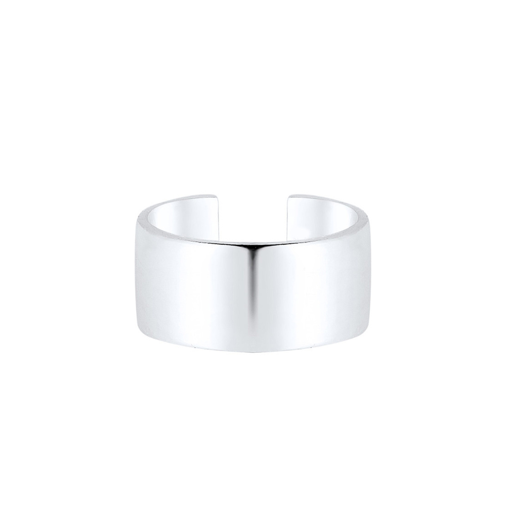 Elli Elli Boucles d'Oreilles Femmes Earcuff Seule Basique Tendance Large en Argent Ste Boucles d'oreilles