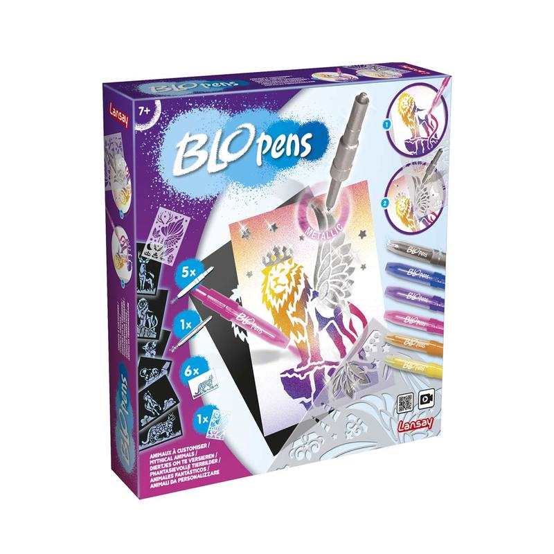 Coffret d'activités Blopens Mes animaux à customiser Lansay