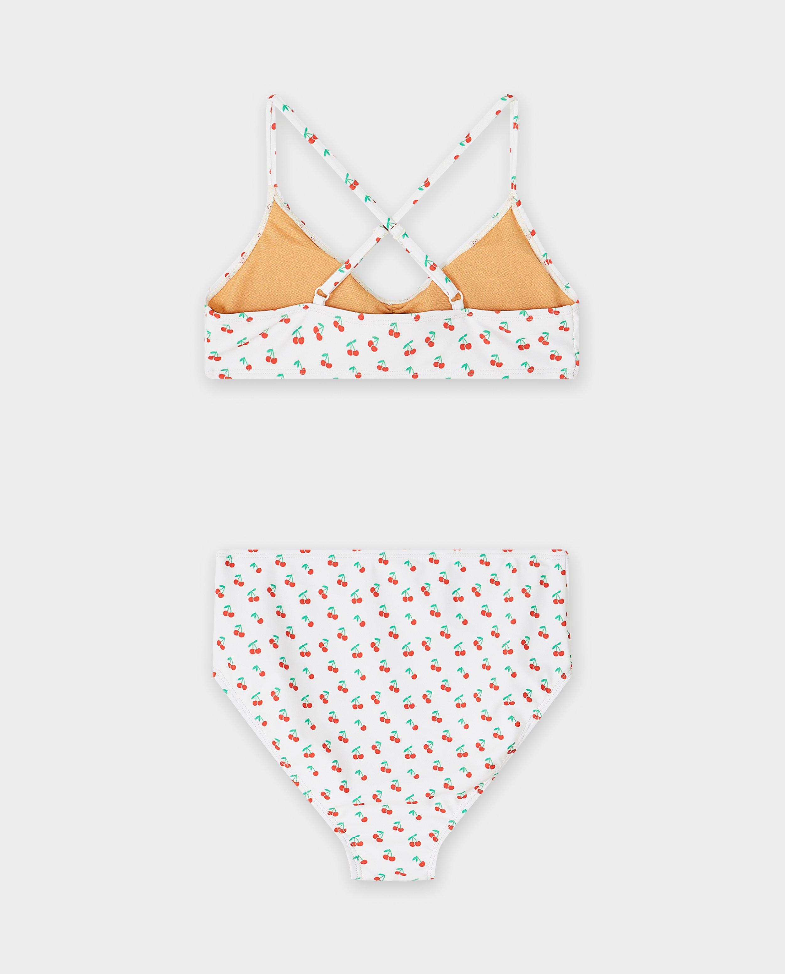 Groggy Bikini Met Print Kersen, XXS-L wit