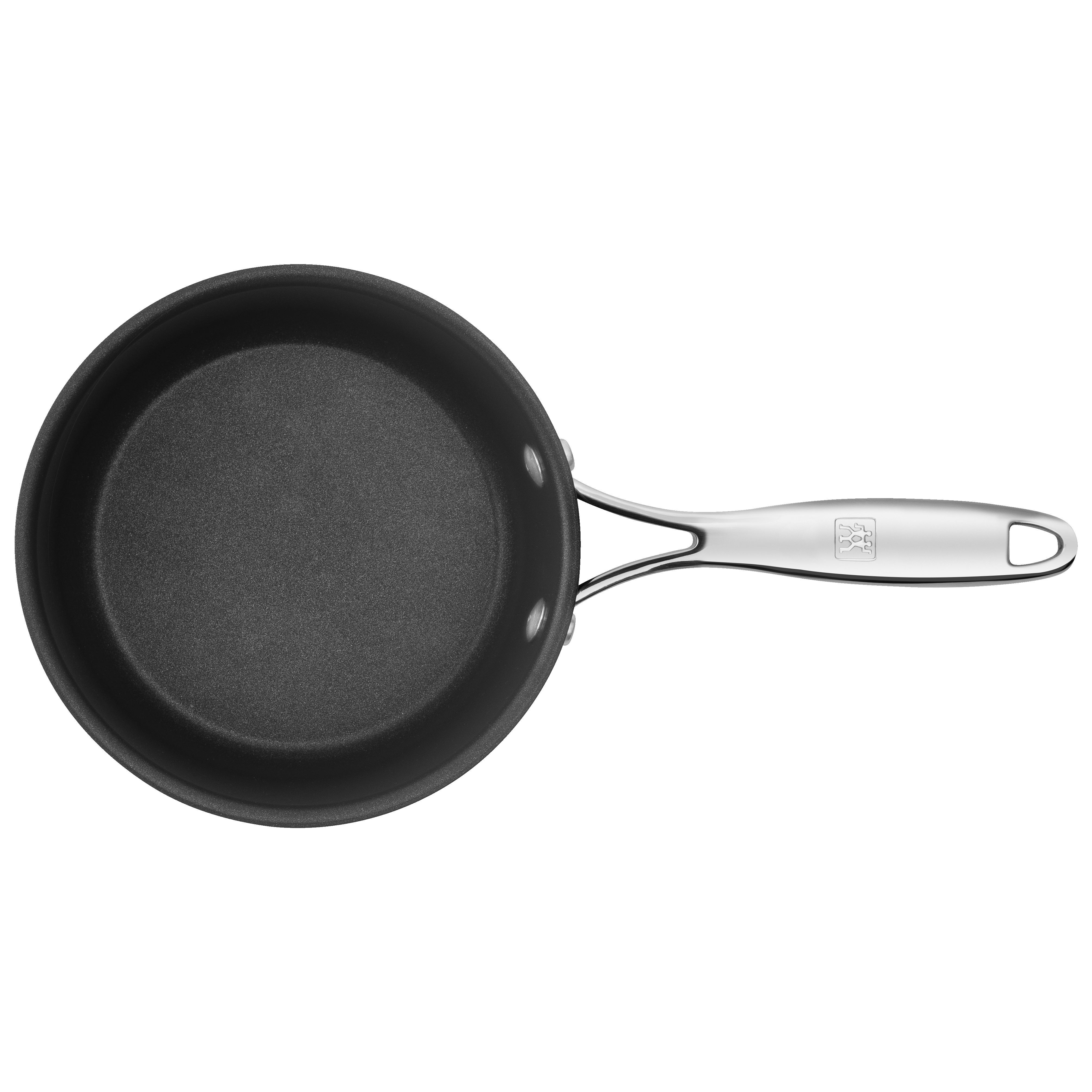 Stieltopf 16 cm, Aluminium, Schwarz