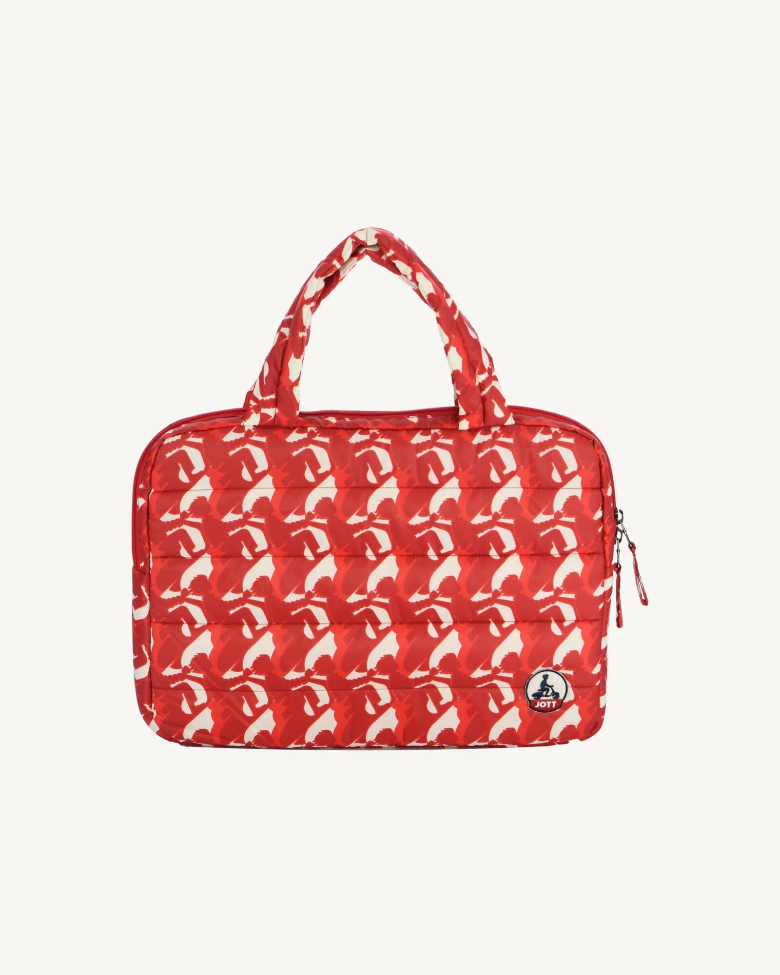 Housse pour ordinateur Monogram rouge vif Hateya