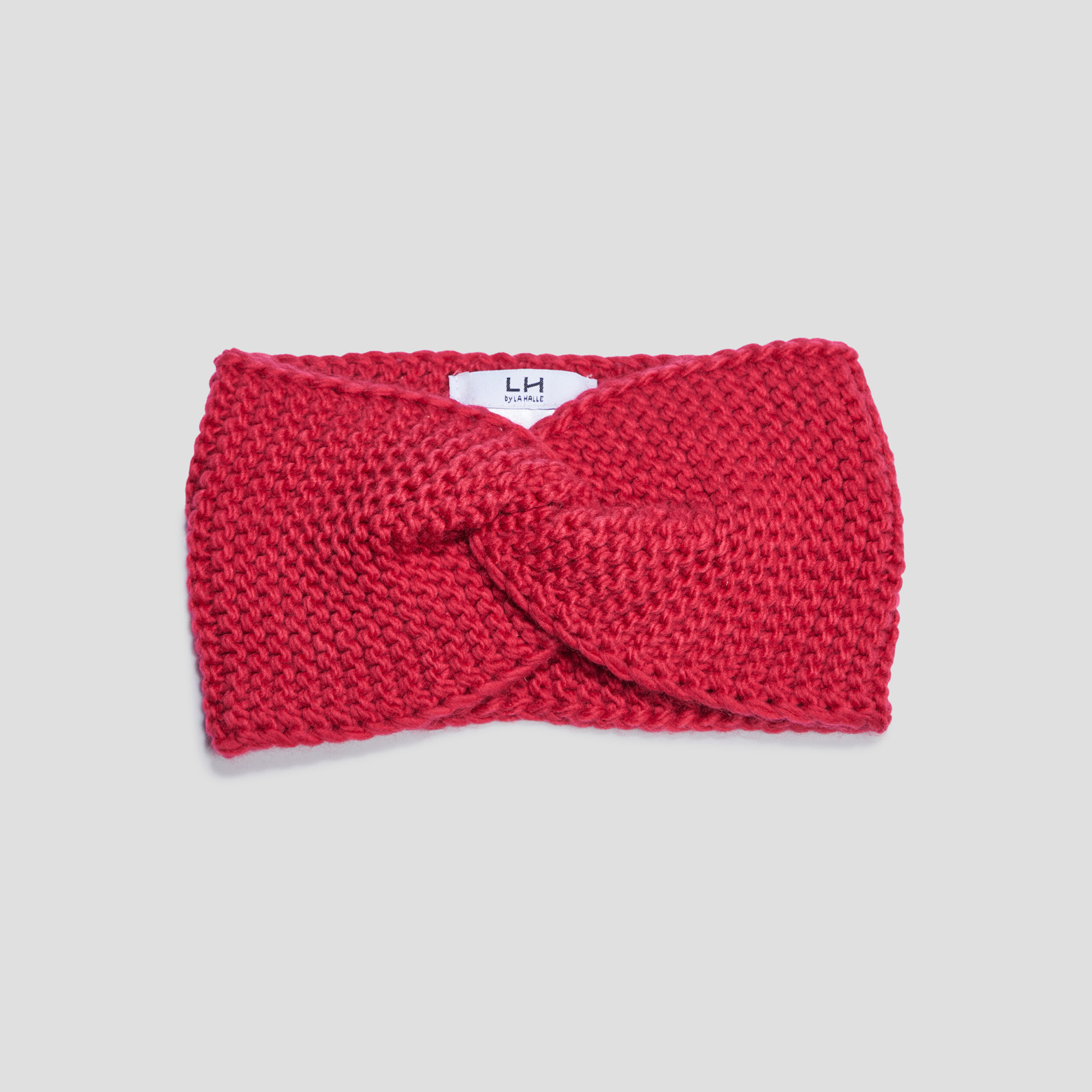 Bandeau tricoté rose framboise femme | La Halle