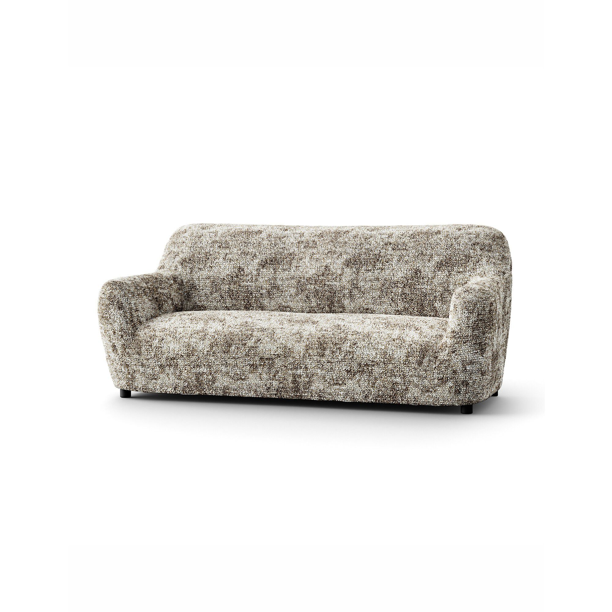 Housse bi-extensible microfibre gaufrée léopard pour fauteuil et canapé