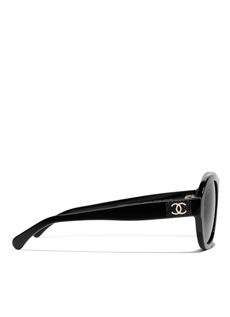 Ochelari de soare ovali Chanel
